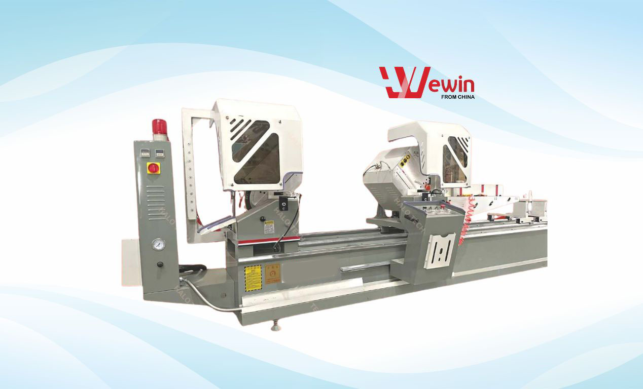 MÁY CẮT NHÔM 2 ĐẦU 08 BÁNH ĐÀ